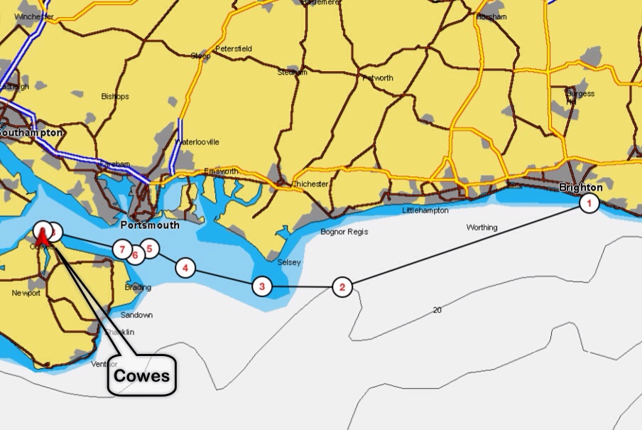 Brighton to Cowes
