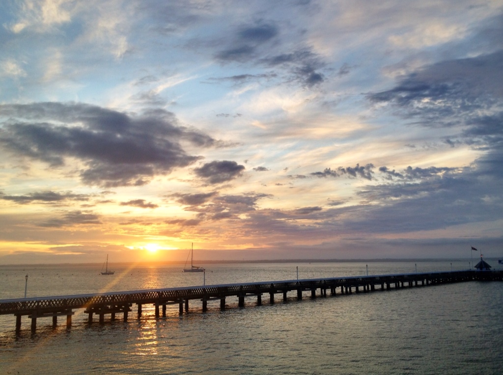 Sunset over Yarmouth