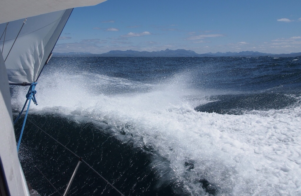 Beating up the Rassy Channel, Scotland